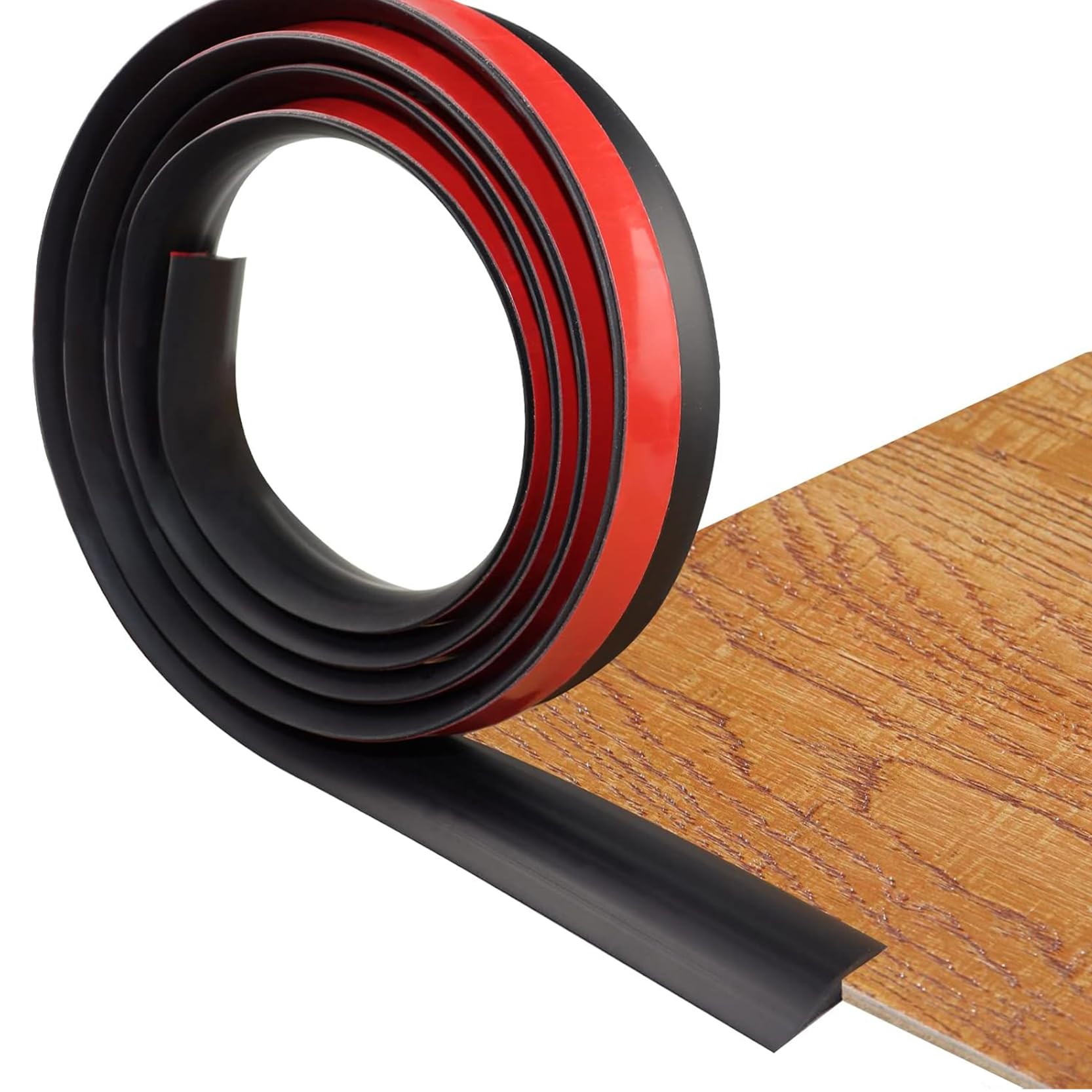 GOUZIBHD Door Threshold Transition for Doorway, PVC Floor Transition Strip, Self Adhesive Floor Divider Strip, Carpet to Tile Edging Trim, Flooring Transition(Size:20m/65.6ft)
