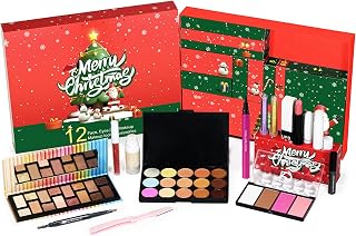 Adventskalender Smink 12 Dagar | Kosmetik Adventskalender Flickor Damer Mammor Fruar Systrar Samlare Makeupälskare Beautyfantaster Fest Högtid Dejt Speciellt