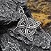 NIGHTCRUZ Witch Knot Necklace - Stainless Steel Celtic Knot Pendant - Witchcraft Lucky Jewelry