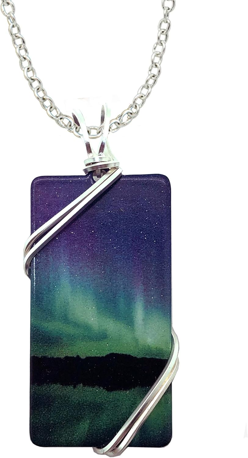 d'ears Candelabra Northern Lights Necklace made in the U.S.A