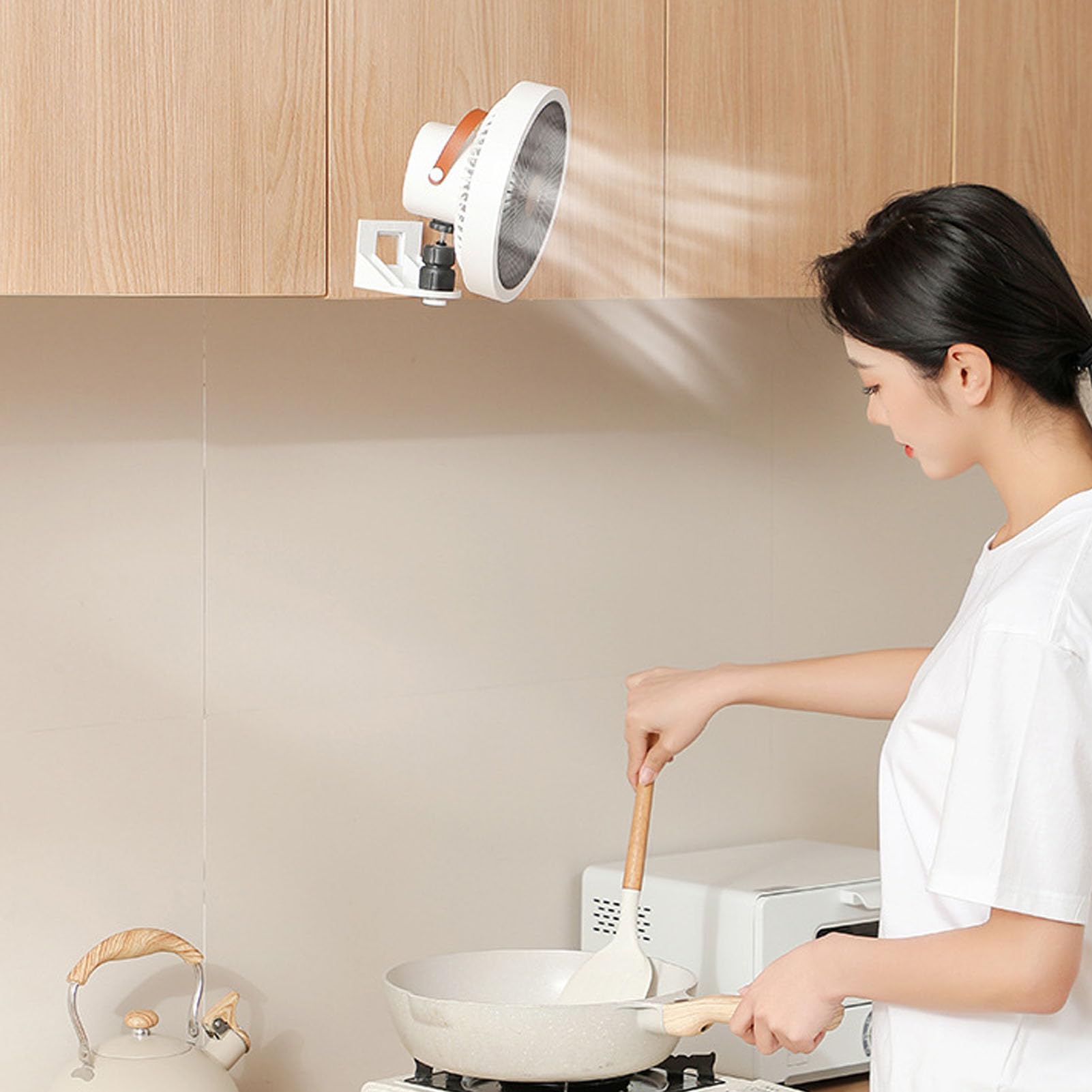 Ventilador Pequeño De Pared Con Control Remoto Luz Nocturna Y 3 Velocidades Oscilante Para Dormitorio Oficina En Casa Garaje O Taller Diseño Compacto Y Fácil Instalación