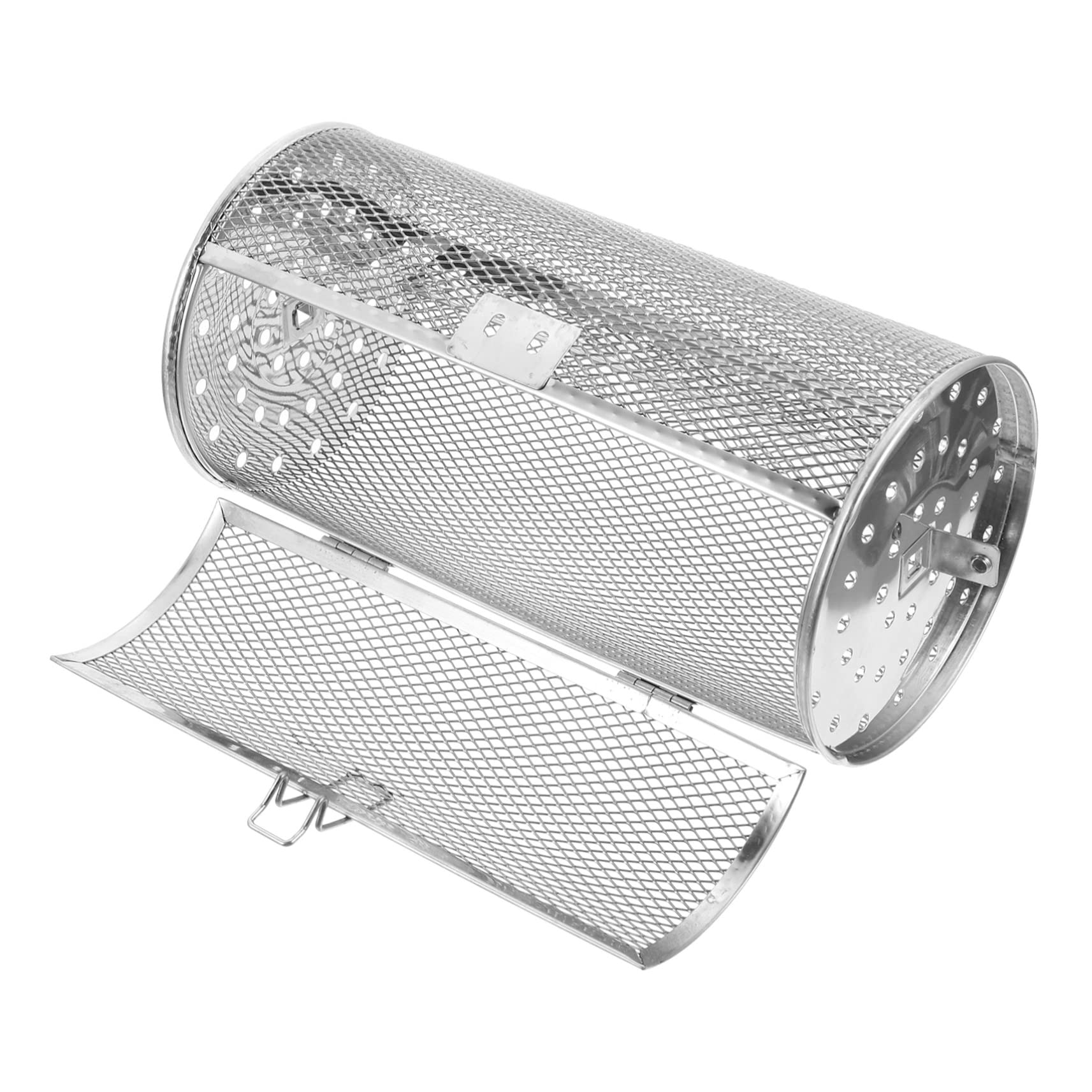 Toddmomy Cestello Colore Argento Design Rotante in Acciaio Inossidabile per Grigliare per Verdure e Cipolle, per Riunioni Familiari e Arrostire in Cucina