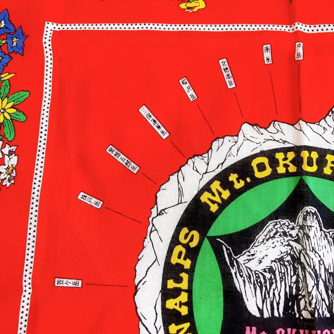 穂高岳山荘 中部山岳国立公園 奥穂高岳3190m 大判ハンカチ バンダナ