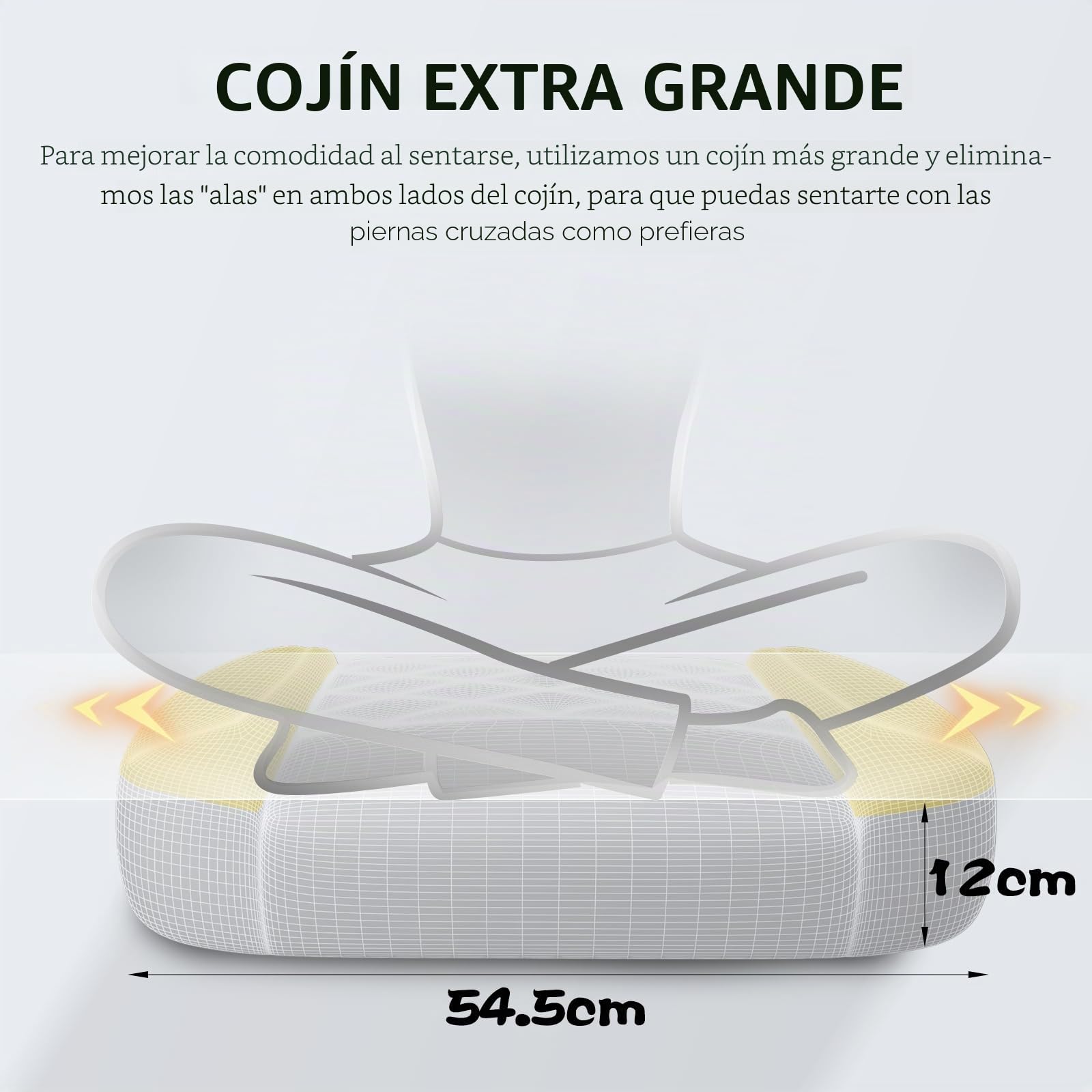 PZDO Silla Gaming Ergonómica Silla de Oficina con Tejido de Alta Tecnología, Silla Gamer Silla Ordenador con Reposapiés, Cadeira Gaming Chair de Ordenador, Adultos, Adolescentes (Negro)