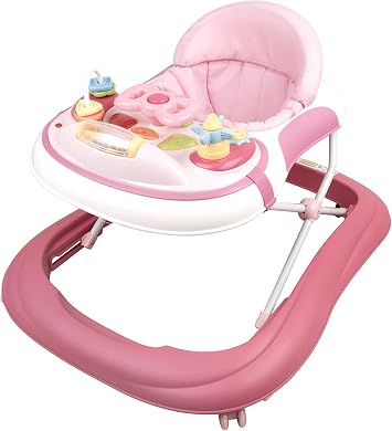 Baby Walker Interactive with Lights and Music Pink-by Babyco | Lights, Music
