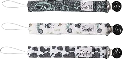 Binky Clip 3 Pack Set Jo by Copper Pearl