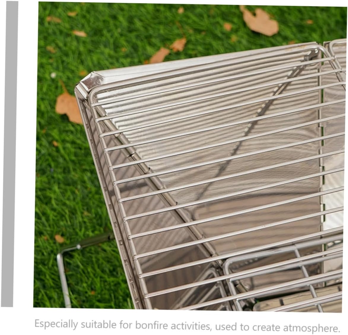 Housoutil Portable Folding Barbecue Grill, Wear-resistant Professional Camping Grill Rack, Convenient Outdoor Bbq Accessory for Camping and Hiking