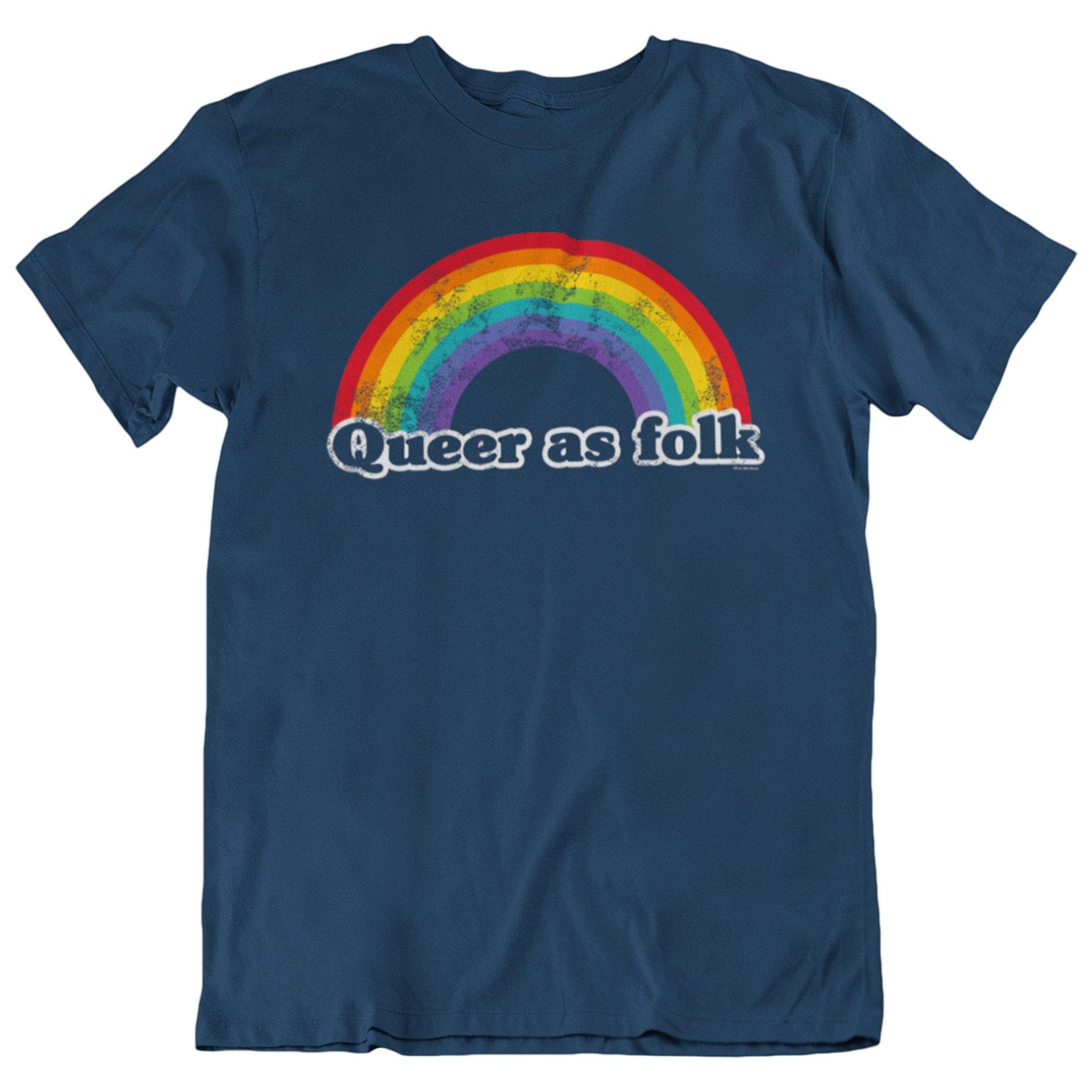 FreeWillShirts Queer As Folk - Mens or Womens Organic Cotton LGBT T-Shirt