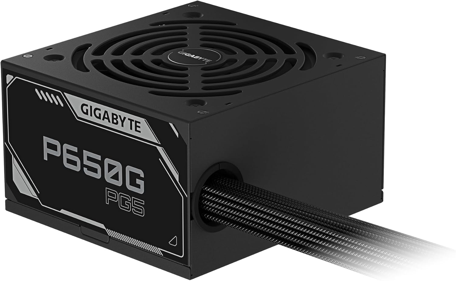GIGABYTE P650G PCIE 5.1 Power Supply - PCIe 5.1, 80 Plus Silver, 120mm Fan, ATX 3.1 Compatible, EU Plug