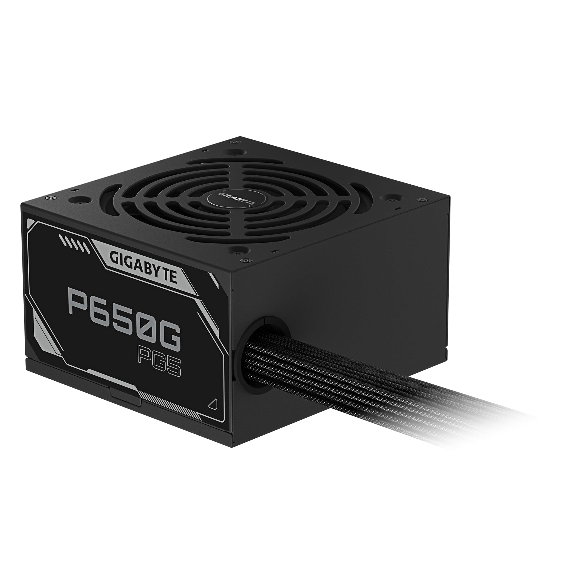 GIGABYTE P650G PCIE 5.1 Fuente de alimentación – PCIe 5.1, 80 Plus Silver, Ventilador de 120mm, Compatible con ATX 3.1, Enchufe EU