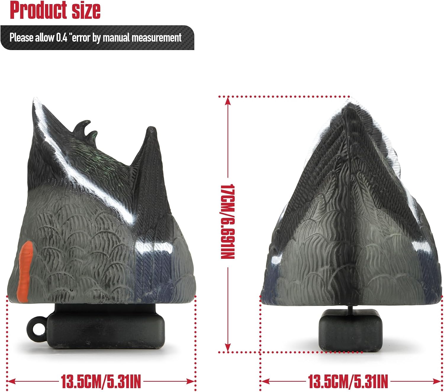 VicBre Duck Butt Decoys Feeder Mallard Drake/Hen Floater Decoy | Weighted keel,effective duck butt posture,easy to deploy and retrieve,duck butt decoys feature a lifelike color design