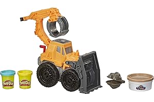 Wheels Front Loader Toy Truck for Kids Ages 3 and Up | Play Doh Construction