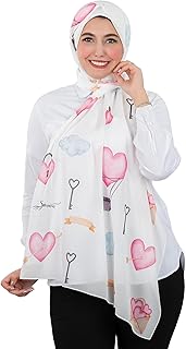 سكارف كريب شيفون للنساء من ذا سيلكي واي متعدد الالوان - 200 × 75 سم - SW-00204