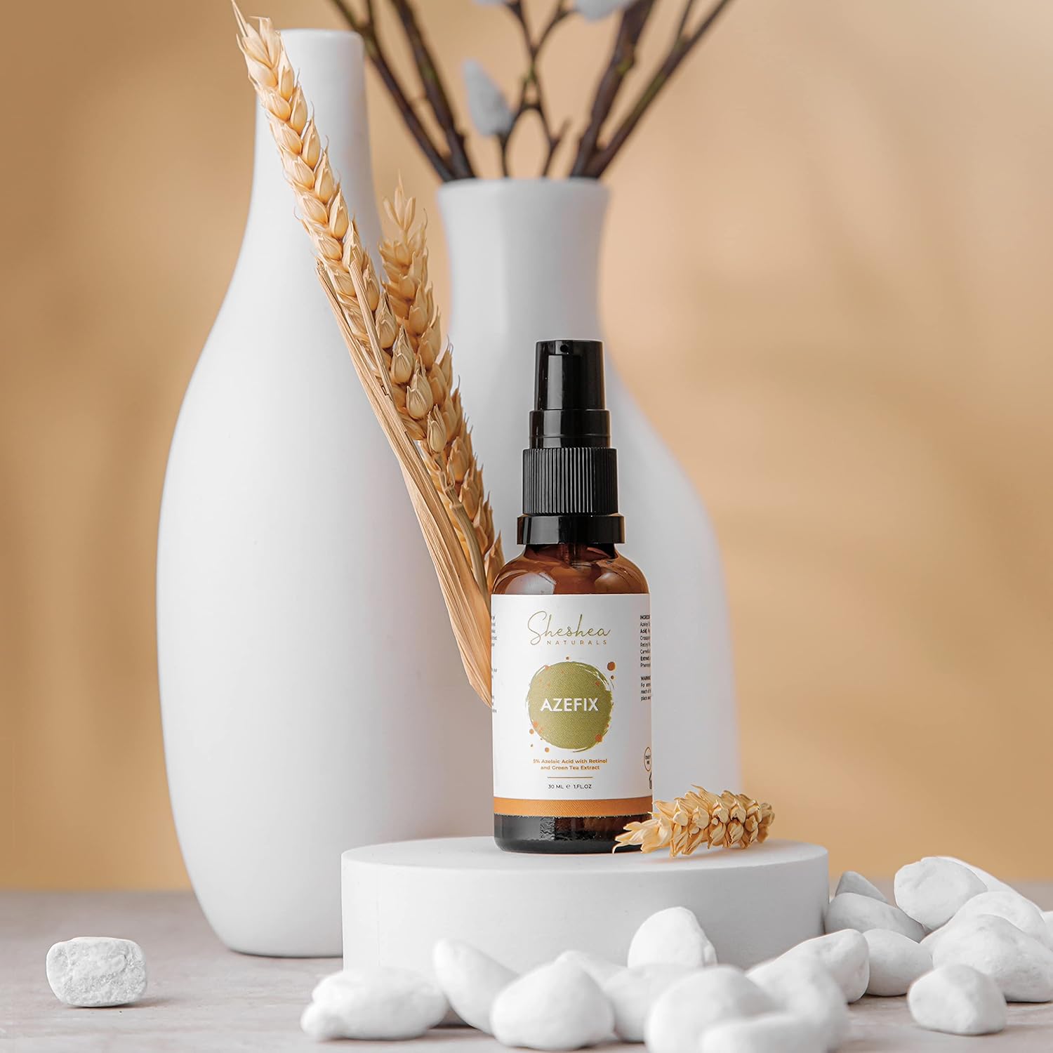 SHESHEA NATURALS Azefix 5 Azelaic Acid & Retinol Serum For Acne Treatment, Back Acne