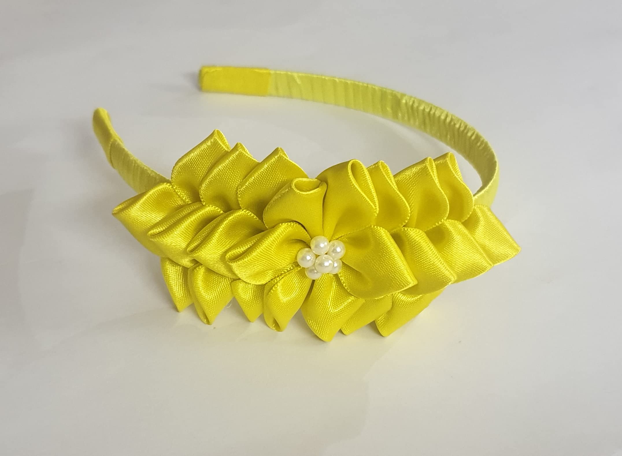 Belleza Crafting with Creativity Yellow Color Flower Hairband for Girls (Pack of 1) (B07Y67J4L4) Amazon Price History, Amazon Price Tracker