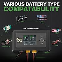 Vista 6 de Gens Ace IMARS D300 G-Tech Smart Dual Lipo Cargador 16A AC 300W DC 700W Lipo Carga (negro)