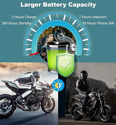 Miniatura 6 de FreedConn T-COMVB - Sistema de comunicación de motocicleta Bluetooth 5.0 FreedConn - Casco Bluetooth para motocicleta, esquí, emparejamiento de 2  3