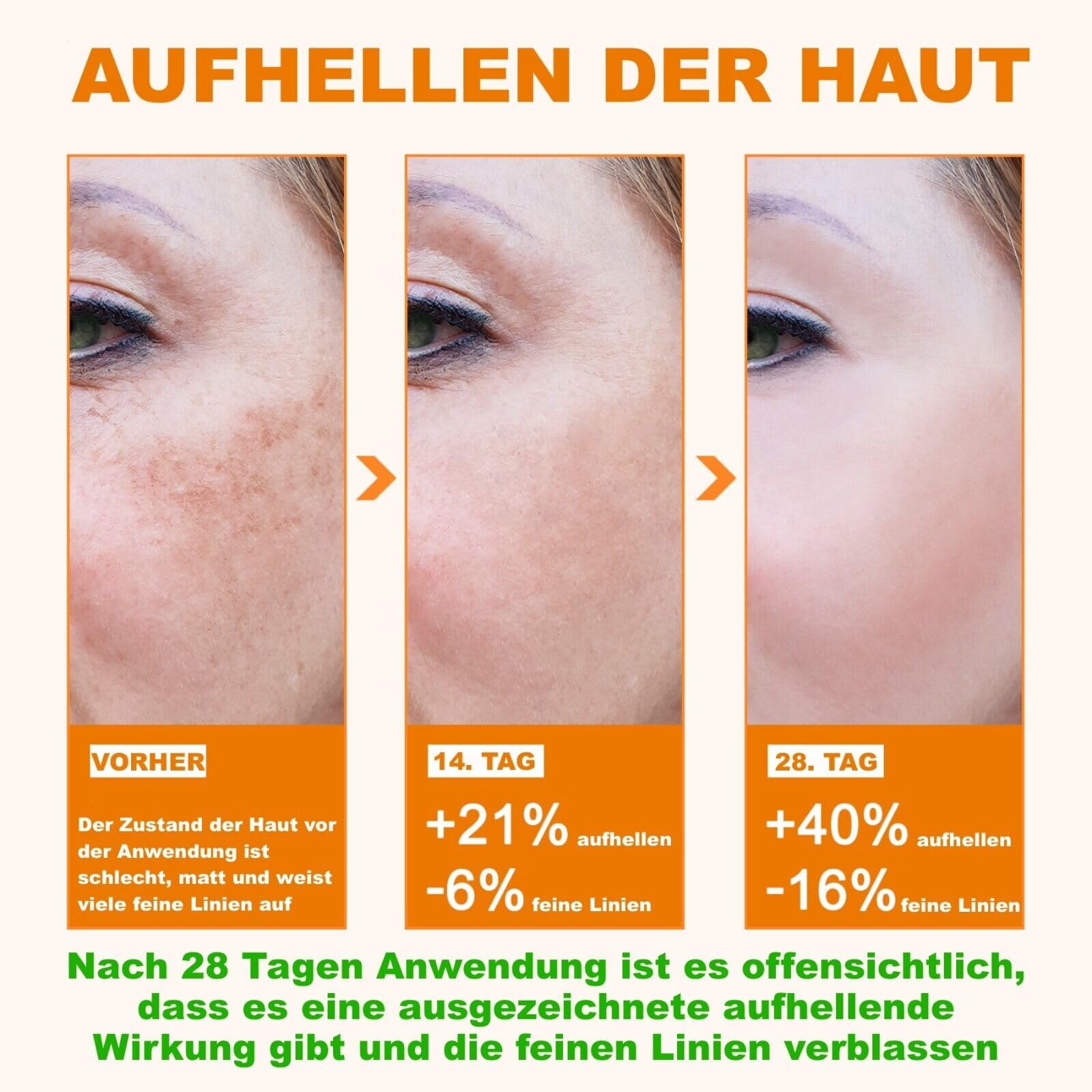 siero viso anti-invecchiamento con vitamina C ed E | acido ialuronico | anti-invecchiamento | combattimento delle rughe, vegano | 3 x 120 ml