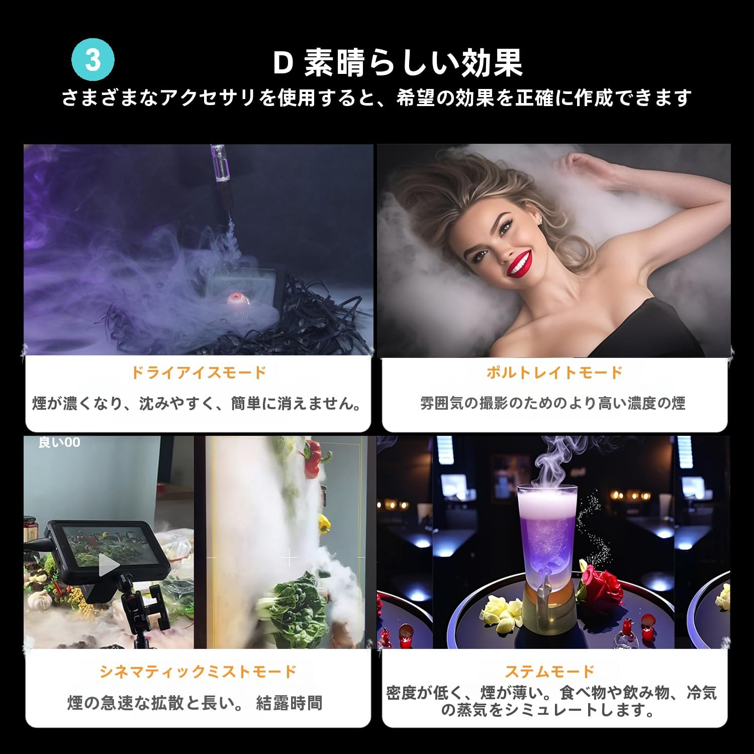 Amazon.co.jp: ポータブルミニフォグマシン フォッガー リモコン 軽量