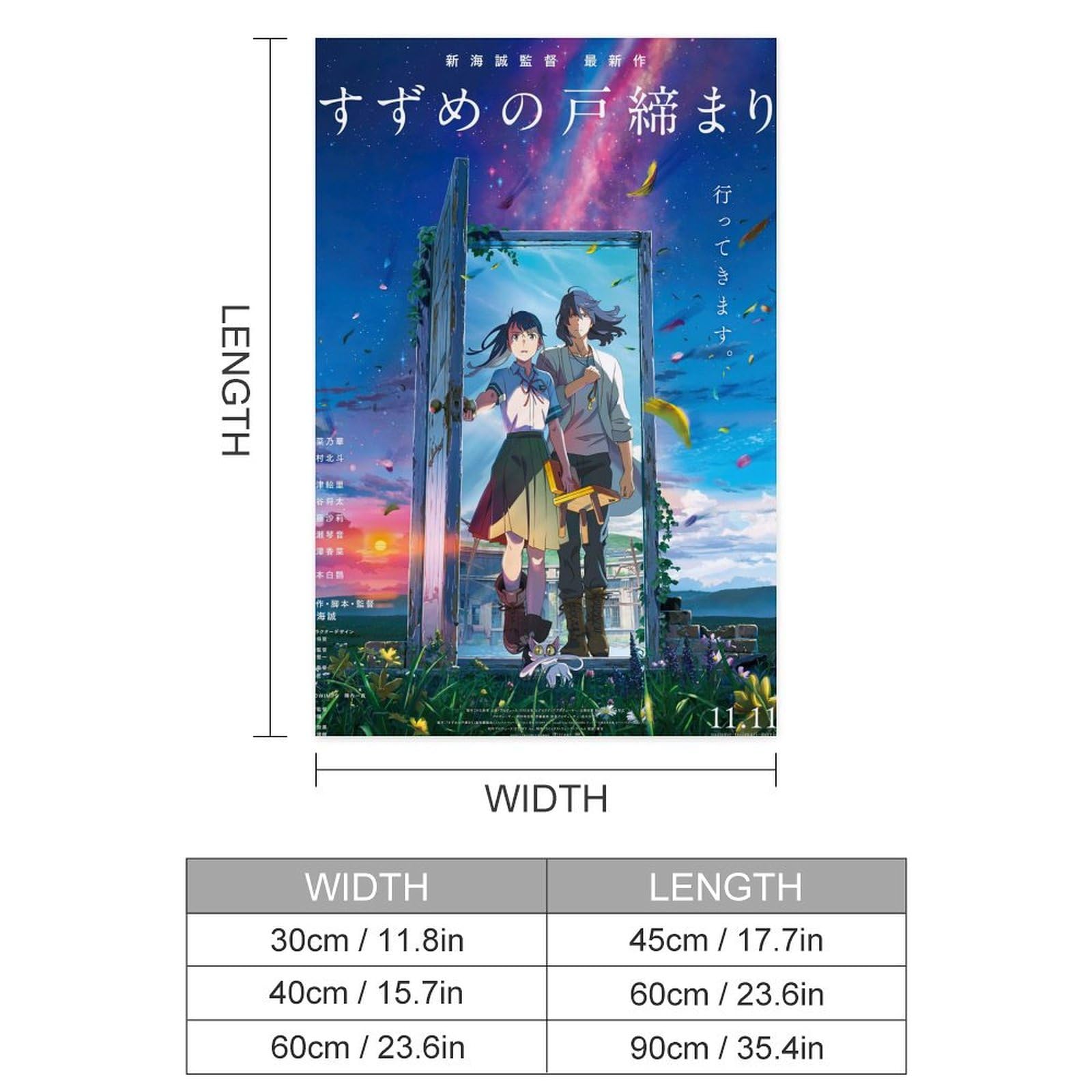 Amazon.co.jp: すずめの戸締まり ポスター アニメ 壁掛け アートパネル
