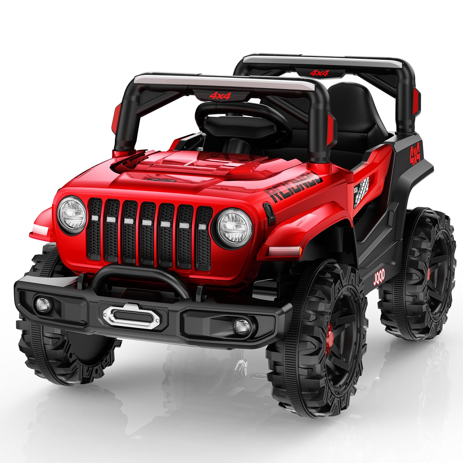 SEALIGHT 12V Kids Ride On Car Truck w/Parent Remote Control, Children Ride On Toy Toddler Electric Vehicle with Double Doors/Safety Belt/LED Lights/Music Player/Bluetooth