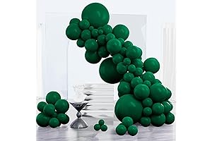 PartyWoo Dark Green Balloons 123 pcs for Forest Green Balloons