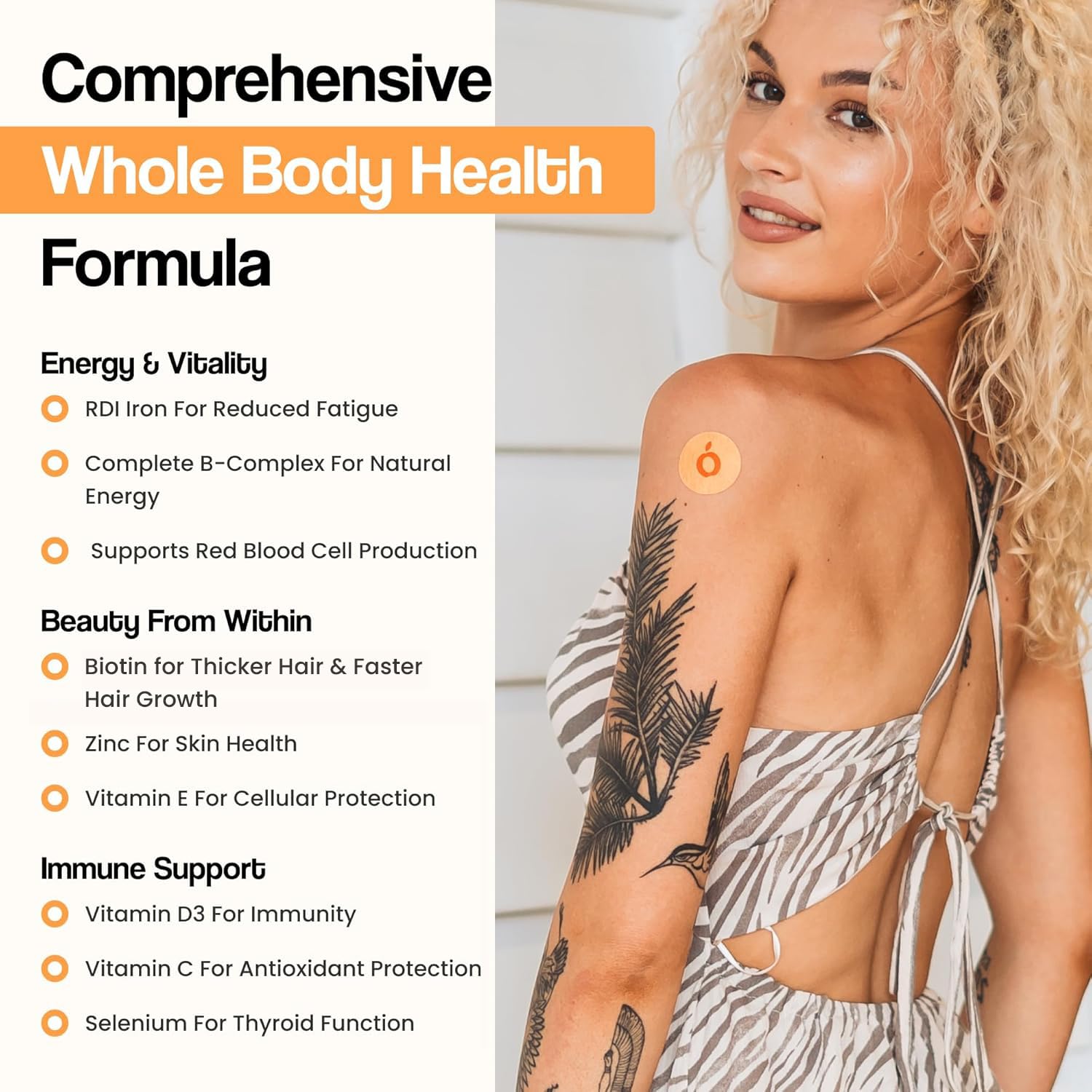 Vytadose Multivitamin Patches | Hair Growth for Women | Topical Daily Iron — Amazon image 5