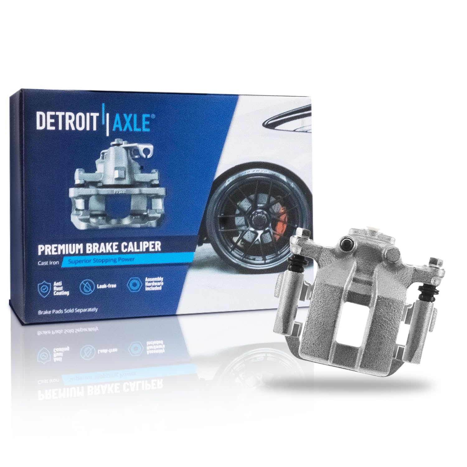 Detroit Axle - Rear Left Brake Caliper for 11-22 Nissan Leaf, 14-20 Rogue