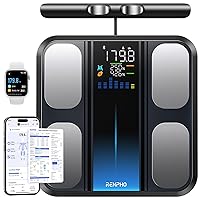 Vista 1 de RENPHO Smart Scale for Body Weight, FSA&HSA Eligible, 8-Electrode Digital Bathroom Scale with BMI Body Fat Muscle Mass, Body Composition Analyzer