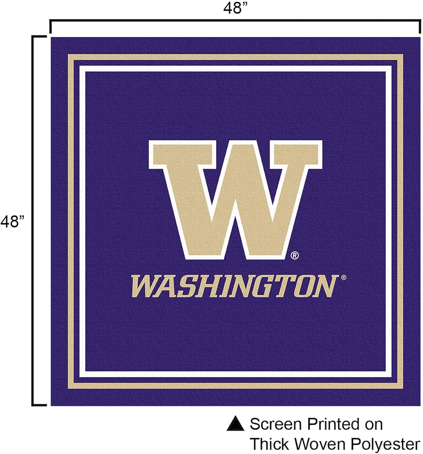 College Flags & Banners Co. Washington UW Huskies Logo Tablecloth or Table Overlay