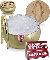 Vista 8 de Gusto Nostro Juego de utensilios para preparar cócteles para bármanes con cubitera de acero inoxidable - Juego completo de herramientas de mixología