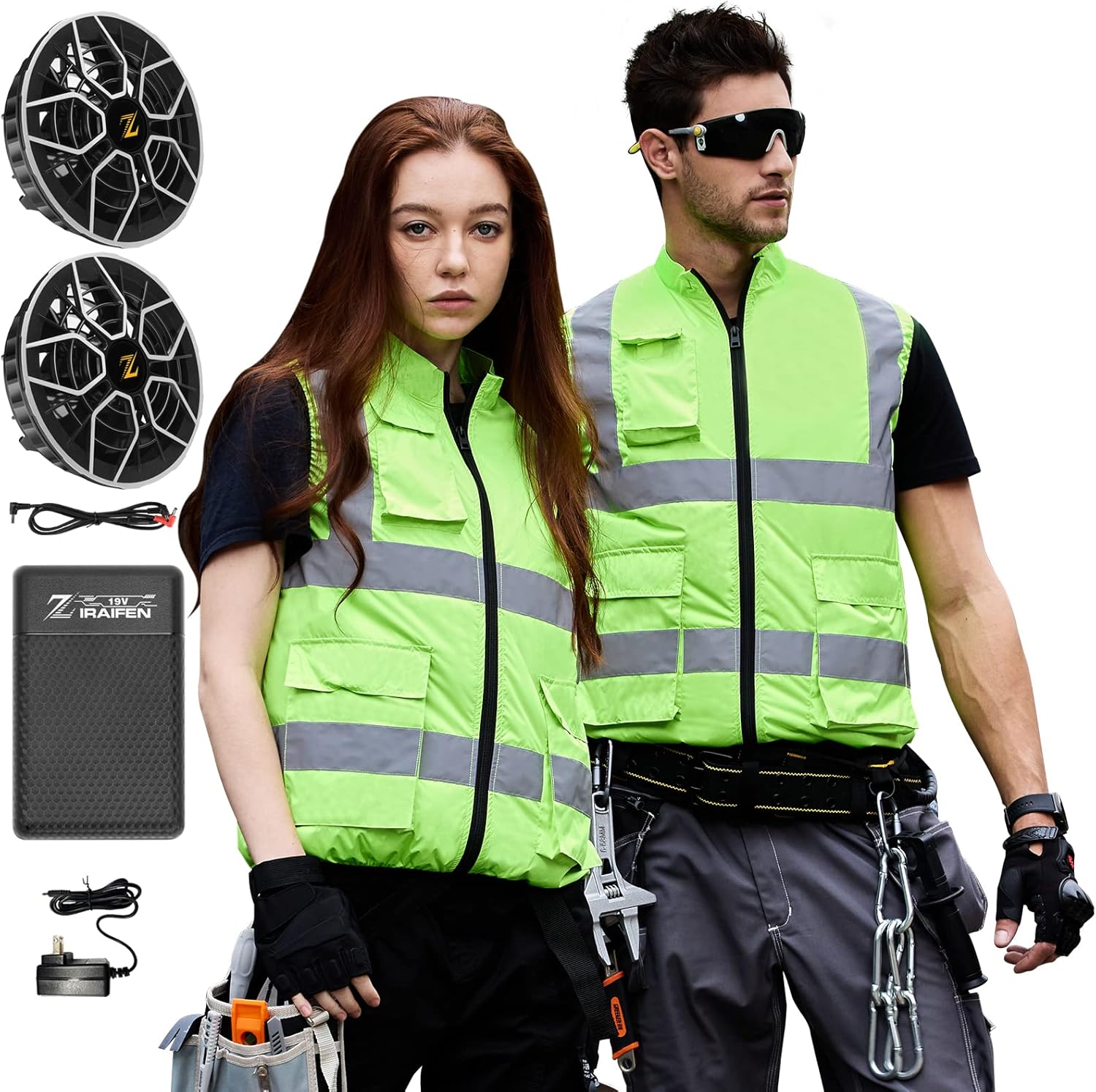 年中無休】【年中無休】[ZIRAIFEN] ファン付きベスト19V超高出力