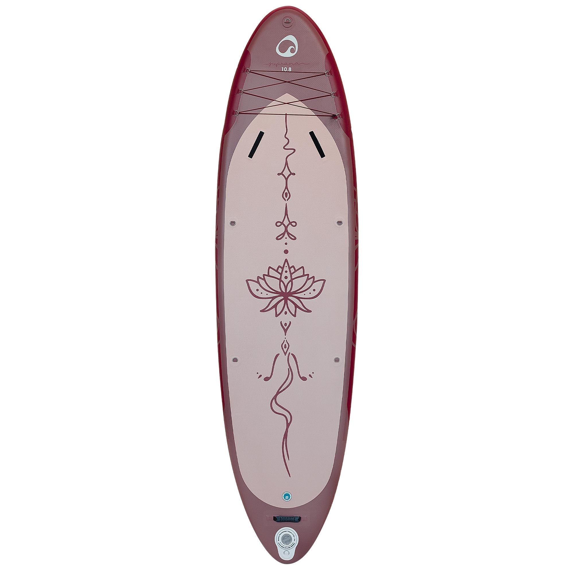Spinera Suprana 10.8 SUP Board – Aufblasbares Yoga & Fitness Stand Up Paddle Komplettset – 325x86x15 cm – Inkl. Paddel, Pumpe, Rucksack, Leash & Tragegurt – Für Damen & Herren bis 150 kg