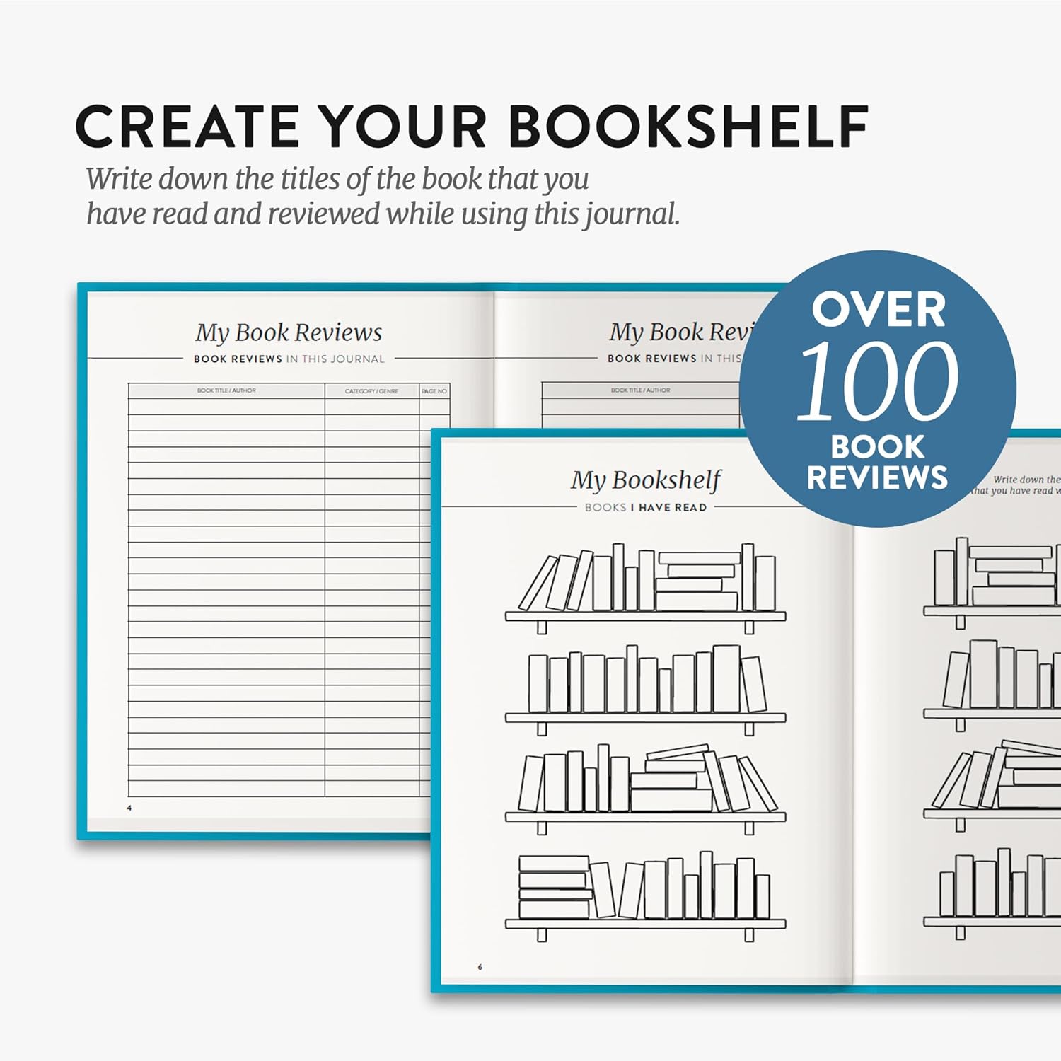 Reading Journal for Book Lovers by epic self – Daily Log Notebook to Remember Plots, Rate Stories & Track Reading Habits – Journal to Record & Review Your Ideas & Memories – Bookworm Companion