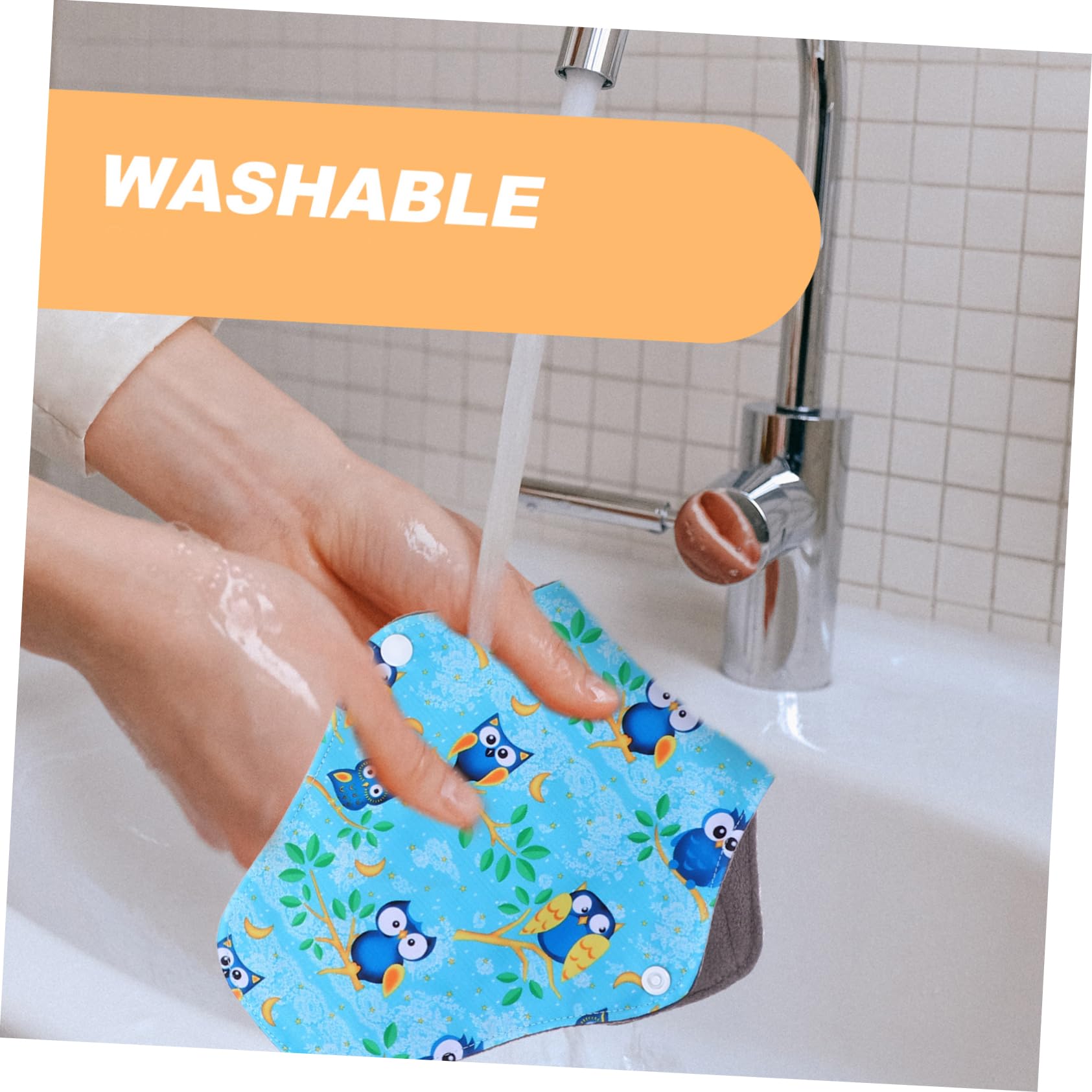 Didiseaon 3 Juegos Toallas Sanitarias Reutilizables Toallas Sanitarias De Tela Compresas Menstruales Reutilizables Compresas Con Alas Cuecas Menstruales Colchonetas De Lactancia 3 Piezas * 3