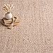 S & L Homes Jute Pulse Handwoven Natural Area Rug for Living Room Bedroom Kitchen Hallway Entryway- Rustic Vintage Farmhouse Decor - (8' x 10' Natural Ivory)