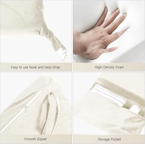 Miniatura 5 de Lucky Monet Juego de 5 cojines de repuesto para mecedoras deslizantes, juego de repuesto de cojines de terciopelo con bolsillos laterales de