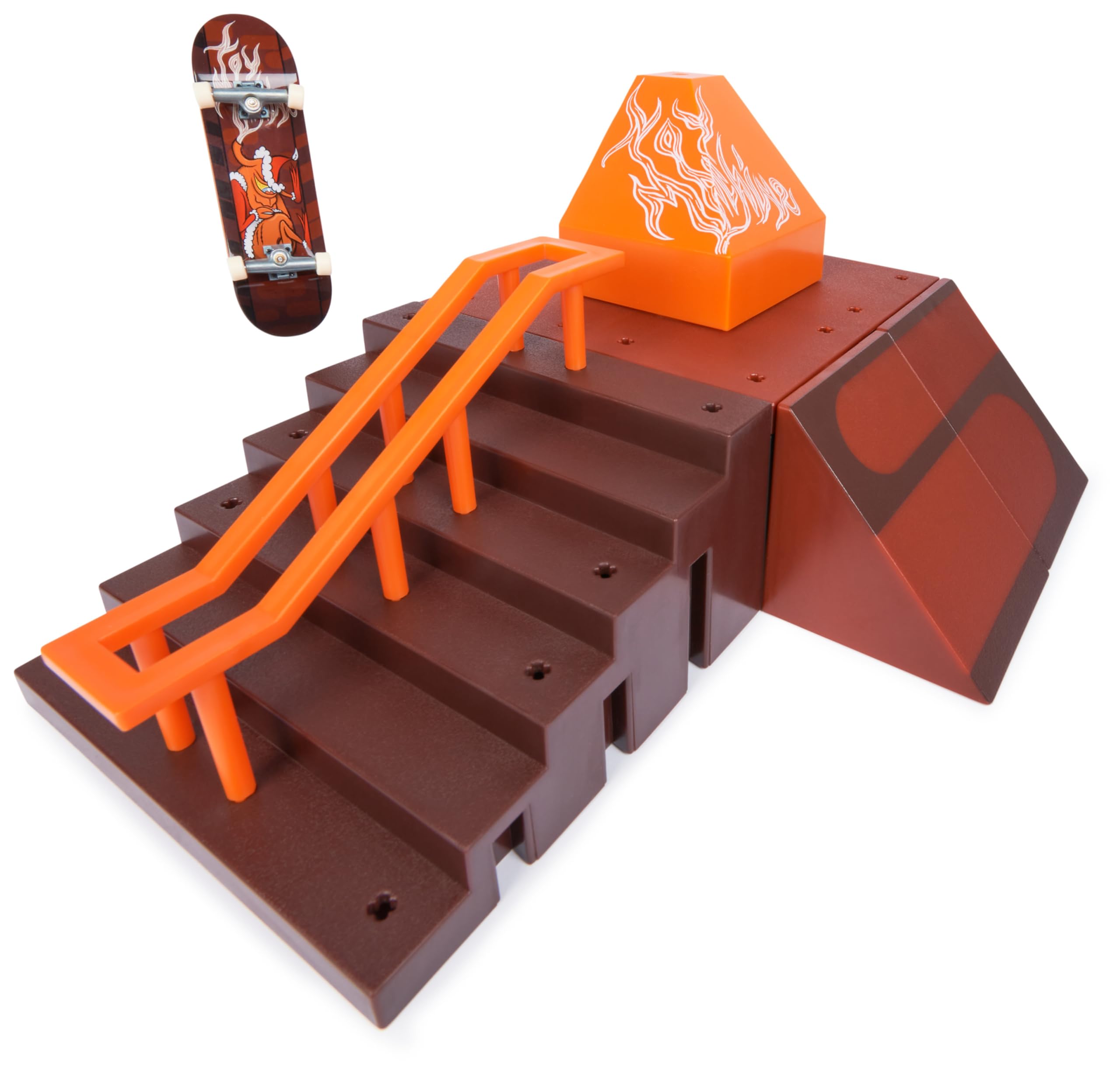 Tech Deck - Finger Skate - Starter Set X-Connect Pyramid Shredder 100% Modulable À Construire Et Personnaliser + 1 Mini Planche Exclusive - Mini Skate Doigt - Jouet Enfant - Jeu Enfant 6 Ans Et +
