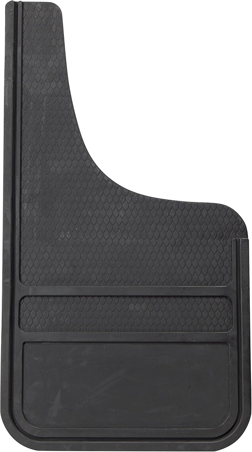 Plasticolor Plain Heavy Duty Front 12 X 23 Mud Guards No Chrome, 12" x 23" Front Mud Guards by Plasticolor (001845R01)