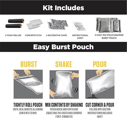 Miniatura 7 de Rust-Oleum Rocksolid 293515 - Revestimiento de policuramina a base de aceite para suelo de cochera, kit para superficie de 2.5 autos, color marrón