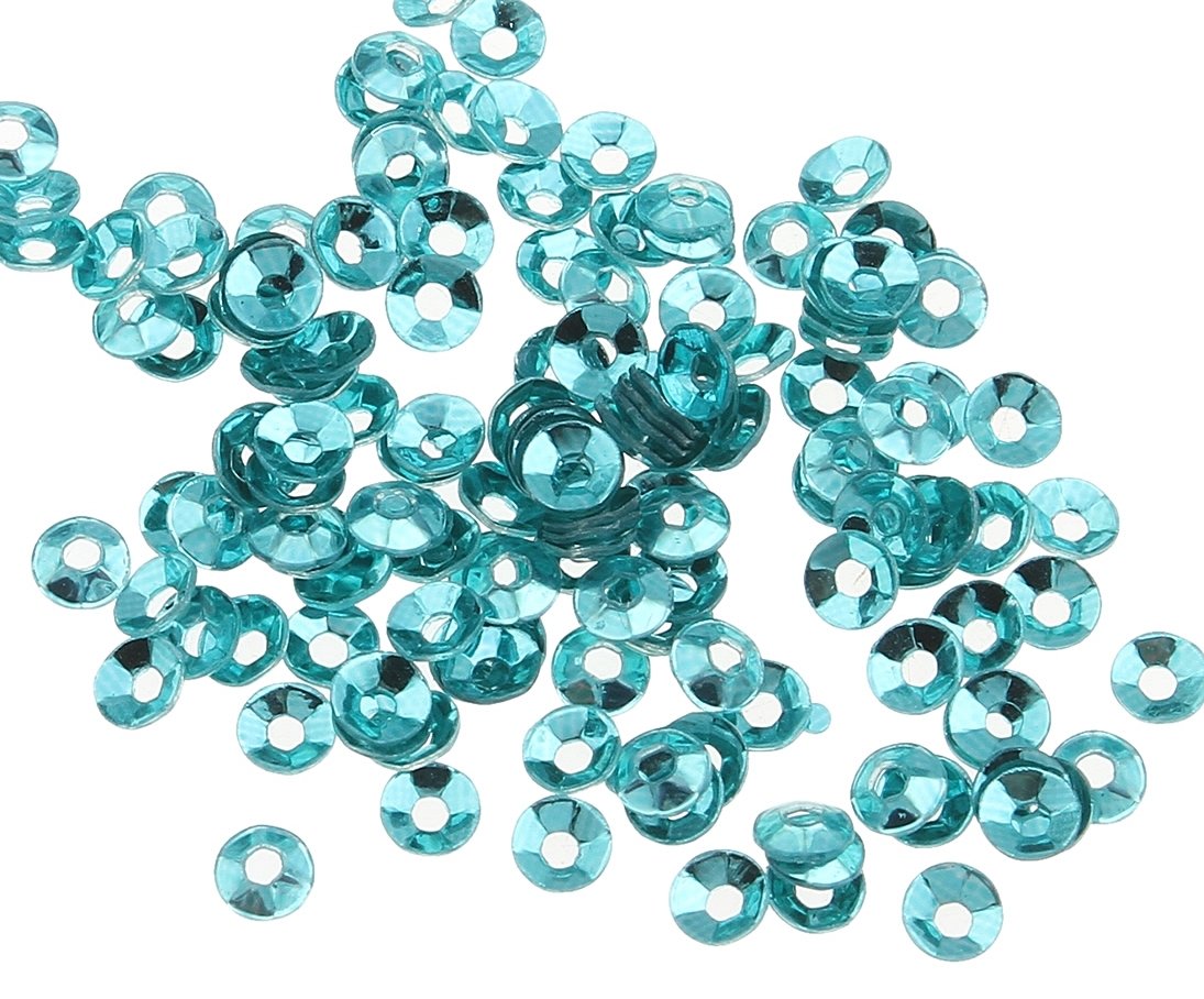 Set 21600 Paillettes Da Cucire - 24 Colori 5.4mm Per Artigianato, Gioielli E Abbigliamento | Con Colla - Foto 5