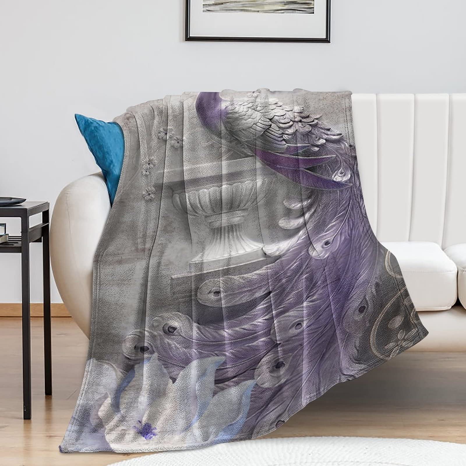 Couverture en peluche chaude et légère, grand plaid ultra doux de luxe