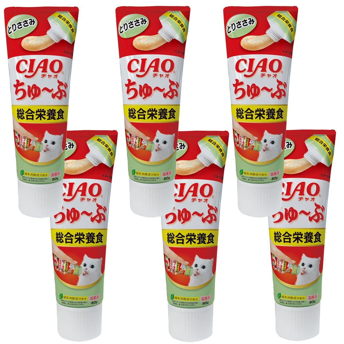 CIAO (チャオ) ちゅ~ぶ 総合栄養食 とりささみ 6個セット