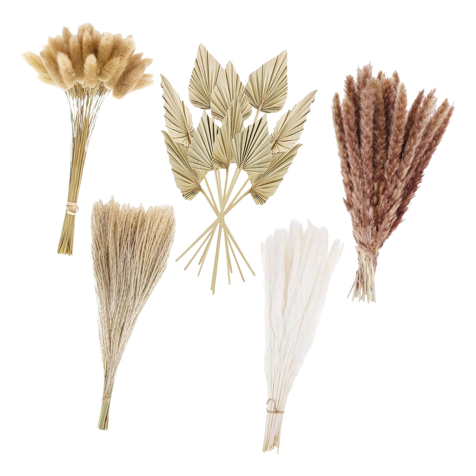 110PCS Dried Flower Bouquet Artistic Styles Preserved Blooms Mix for Wedding Ornaments and Home Interior Enhancement Furniture Decoration Flowers