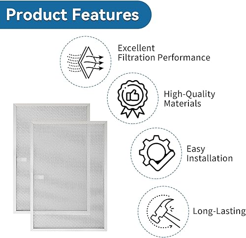 Miniatura 2 de BPS1FA36 - Filtro de aluminio para campana extractora de 11-34 x 17-14 x 38 pulgadas, compatible con Broan QS1 de 36 pulgadas y NuTone Allure 36