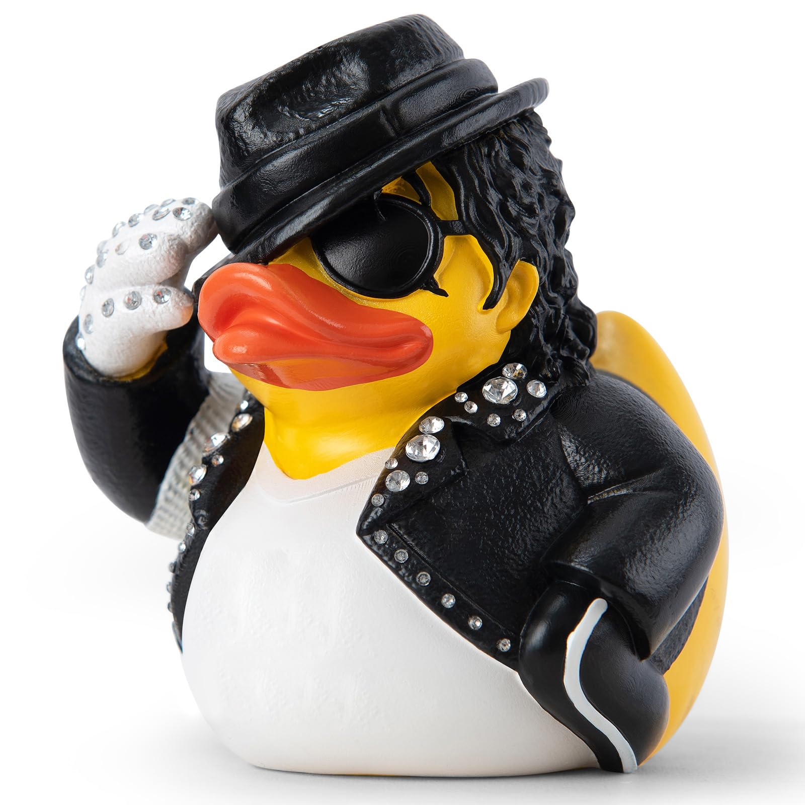 Duck Figurine, White Glove Design with Rhinestones, Decorative Collectible, 3.14 x 2.75 x…