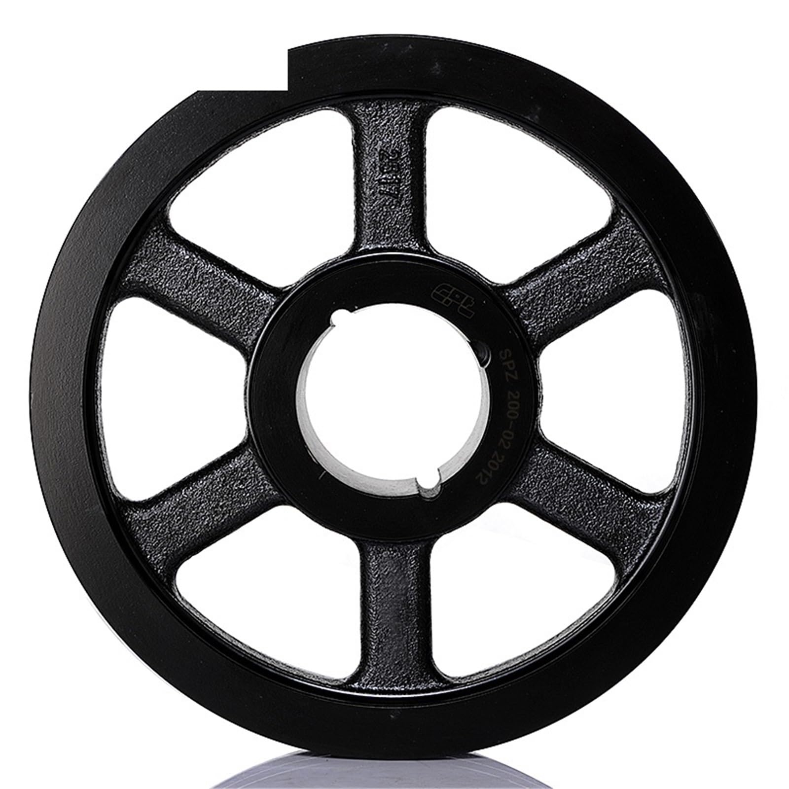 Polea de correa trapezoidal CPT SPZ de doble ranura, diámetro exterior de 204 mm, diámetro de paso de 200 mm, buje 2012, SPZ200-02-2012(38mm)