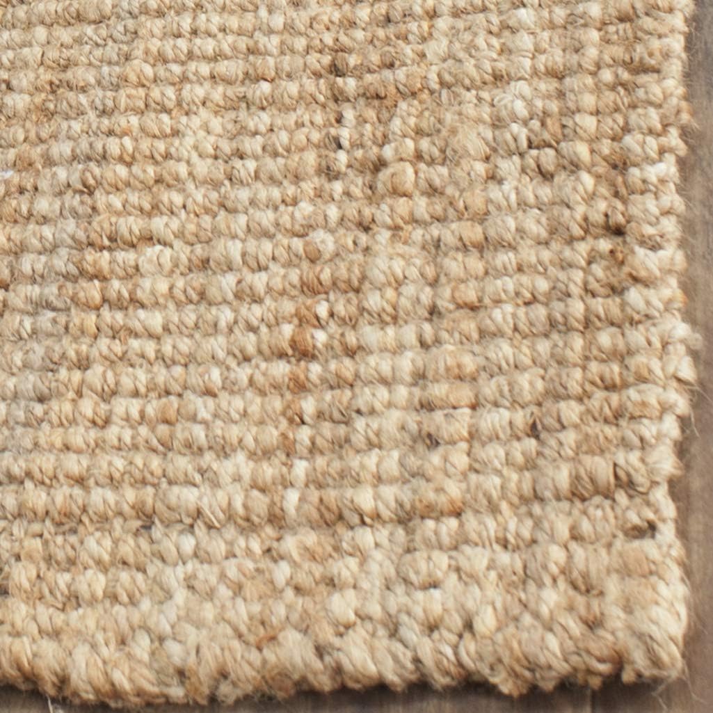SAFAVIEH Natural Fiber Collection Runner Rug - 2'3" x 7', Natural, Handmade Farmhouse Jute, Ideal for High Traffic Areas in Living Room, Bedroom (NF730C)