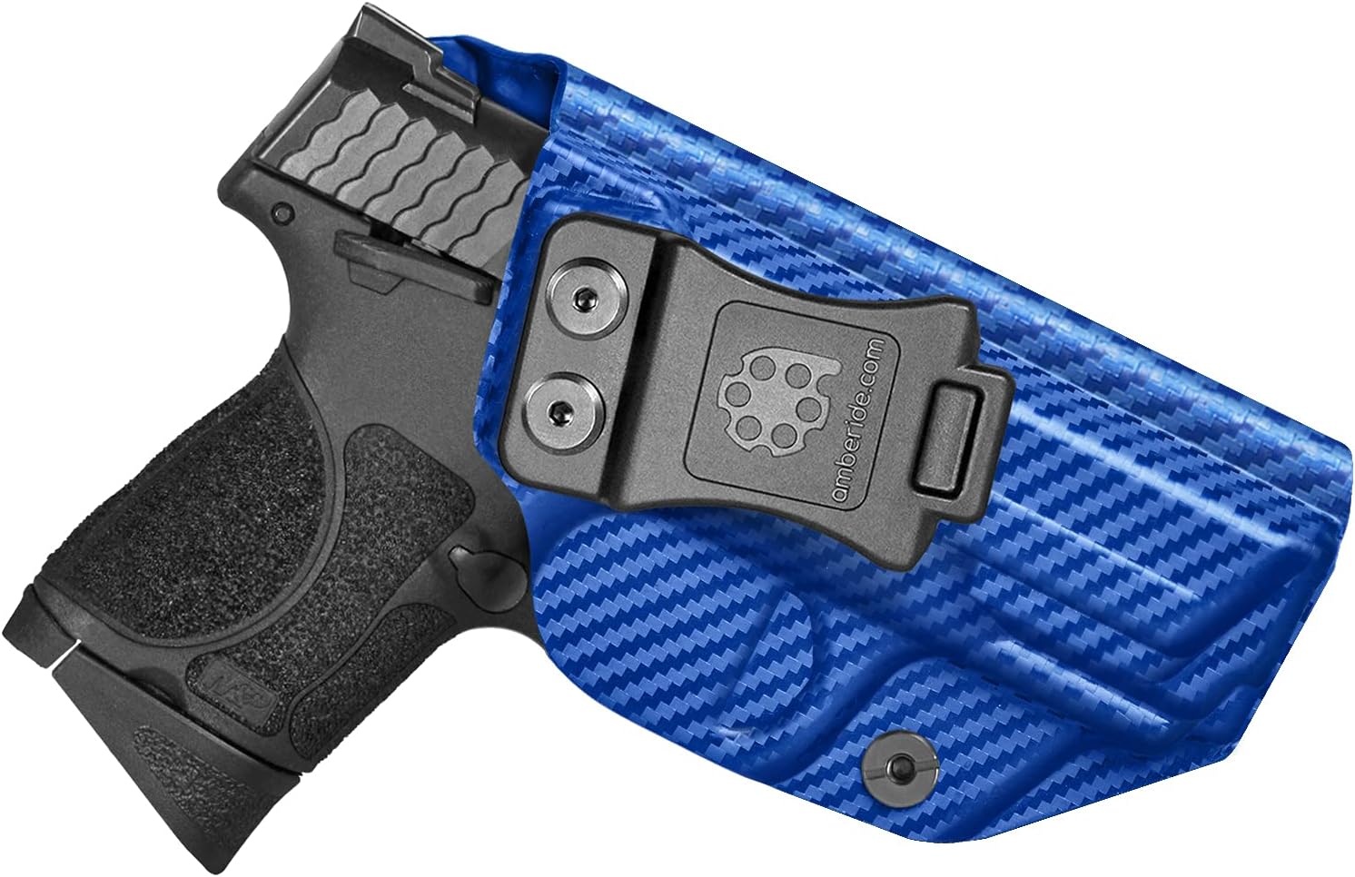 Amberide IWB Kydex Holster for Smith & Wesson M&P M2.0 9mm/.40 3.5 in & 3.6 in Barrel, Compact Concealed Carry, No Optic/No Laser, Adjustable Cant, Made in USA