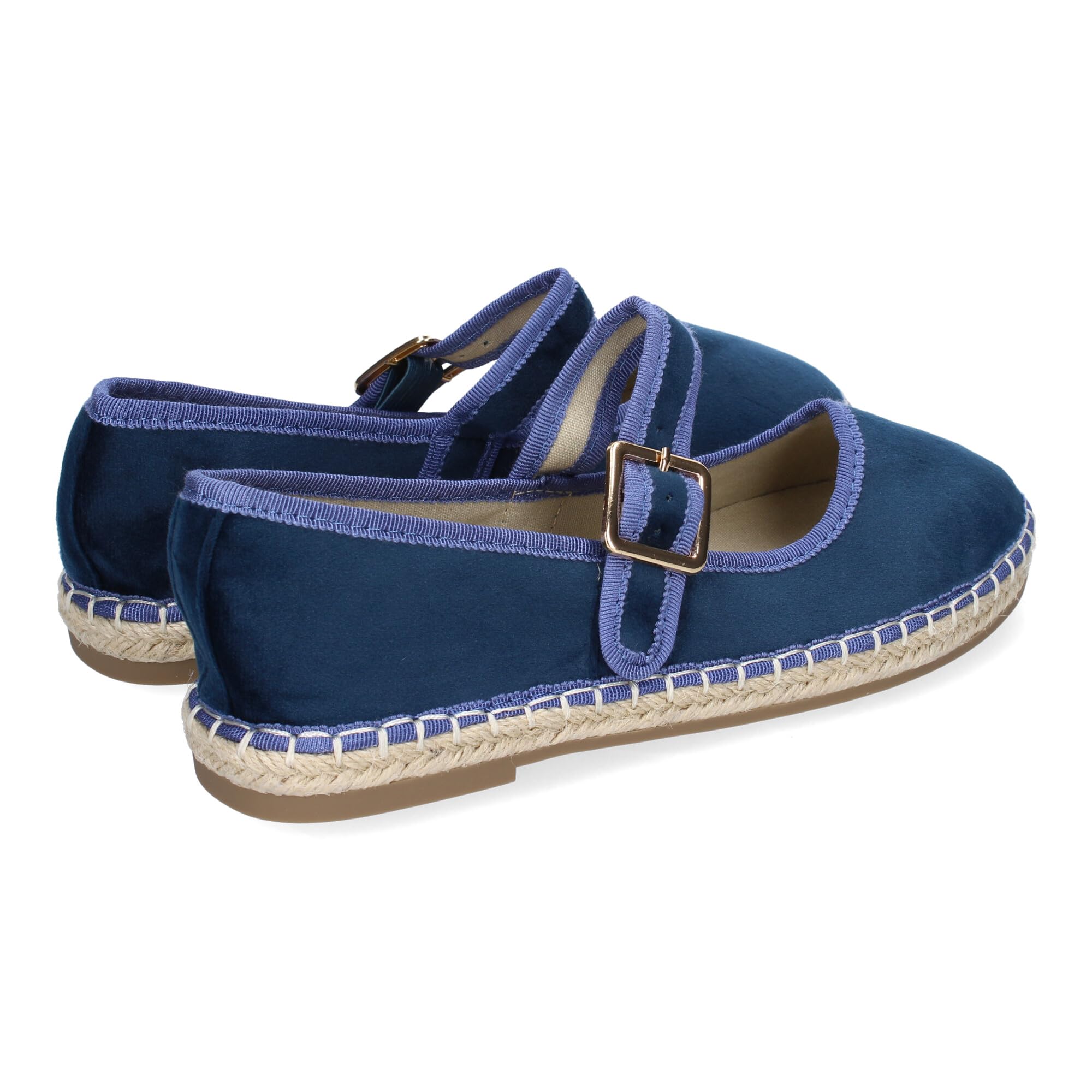 shoes&blues.es Bailarina Alpargata de Mujer con Yute, Comodas, Diseno Moderno y Cierre de Hebilla para un Ajuste Comodo, Ideales para Primavera-Verano.